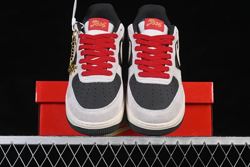All Categories Nk Air Force 1 Air Force Series Nk Air Force 1 Low Air Force Low Nike Air Force 1'07 Low Year of the Horse limited edition white and gray Chinese style Air Force 1 low-top casual sneakers KD1688-006